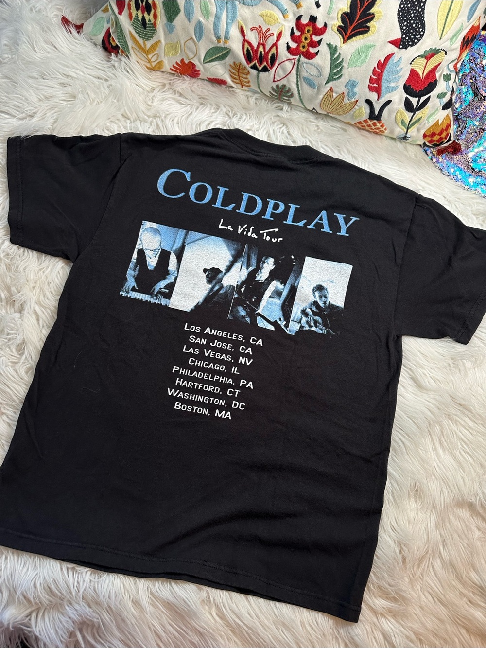 Vintage 2000s Coldplay Photo Tour Dates Band Tee - Picture 5 of 12